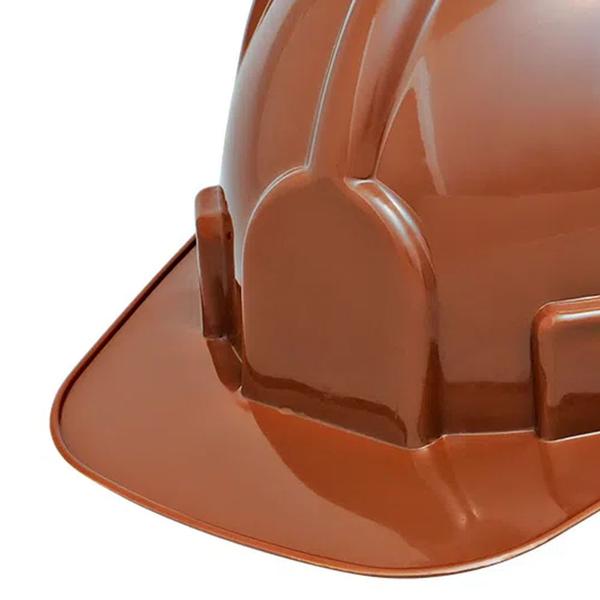 Imagem de Capacete Aba Frontal Marron Com Carneira Beryl Deltaplus