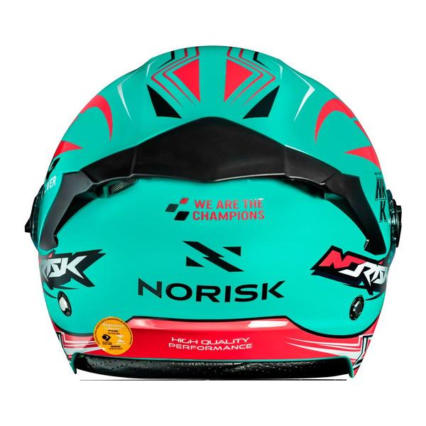 Imagem de Capacete Aberto Azul e Rosa Neo Galaxy Norisk