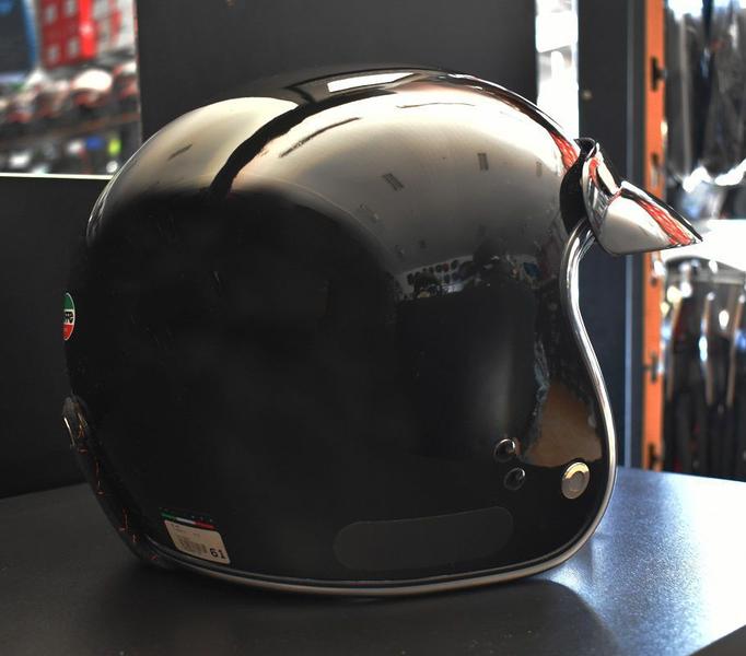 Imagem de Capacete Aberto Bieffe B45 Classic Preto Brilho Custom