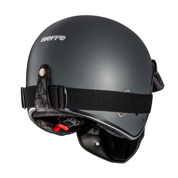 Imagem de Capacete Aberto Bieffe B45 Eternal Cinza Fosco Custom