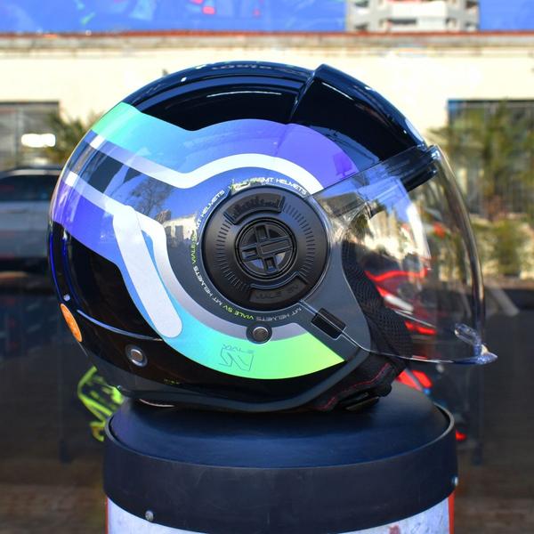 Imagem de Capacete Aberto Feminino MT Viale SV Stereo A1 Moto Oculos