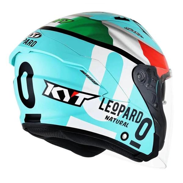 Imagem de Capacete Aberto KYT Nf-J Dennis Foggia Italia Azul Moto