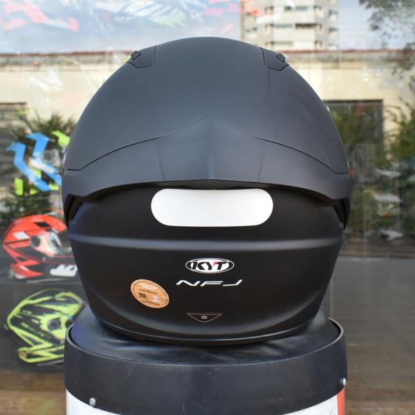 Imagem de Capacete Aberto KYT Nf-J Plain Preto Fosco Oculos Moto