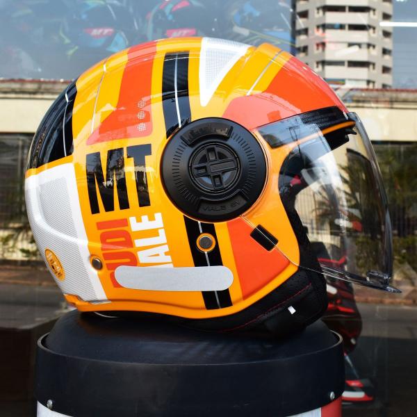 Imagem de Capacete Aberto Masculino MT Viale SV Rudi C4 Moto Oculos