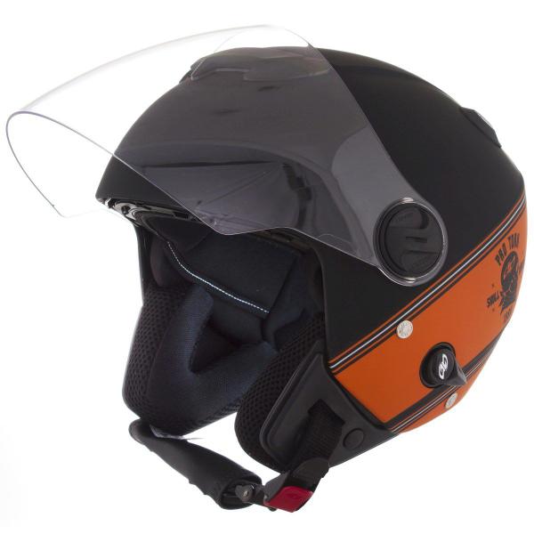 Imagem de Capacete Aberto Moto Hd Skull Riders Fosco + Bandana Protork