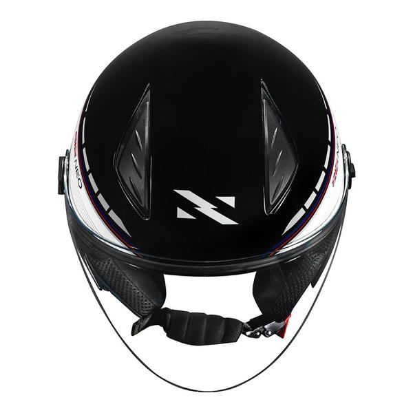 Imagem de Capacete Aberto Norisk Neo GP United Kingdom UK Inglaterra Branco Brilhante