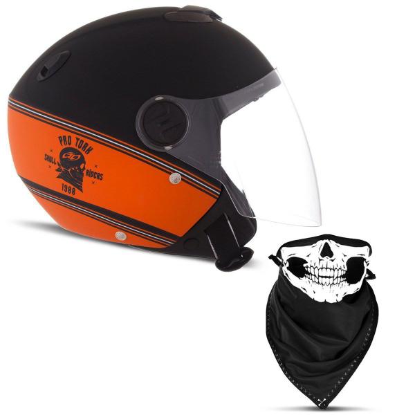 Imagem de Capacete Aberto Pro Tork New Atomic Hd Skull Riders Fosco