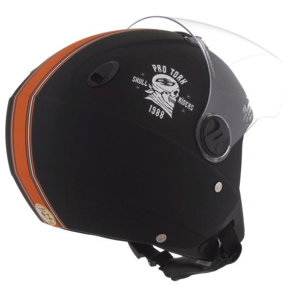 Imagem de Capacete Aberto Pro Tork New Atomic Skull Riders Fosco