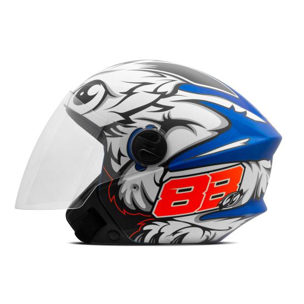 Imagem de Capacete Aberto Pro Tork New Liberty Three Gp 88 Fosco