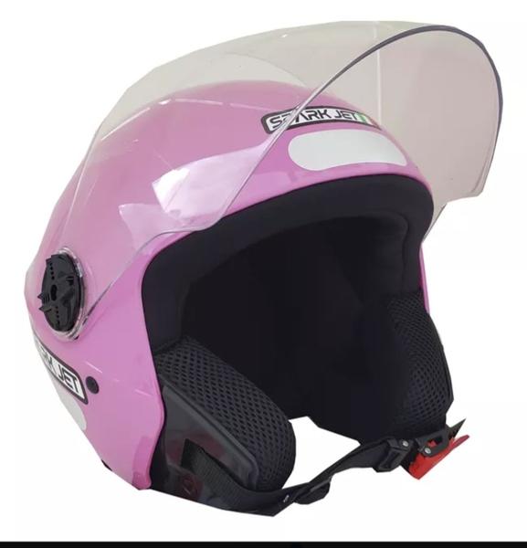 Imagem de Capacete aberto spark jet solid rosa tam.56