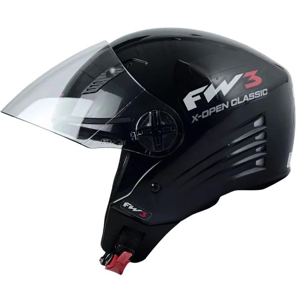 Imagem de  Capacete Aberto  X Open Classic Preto Fw3