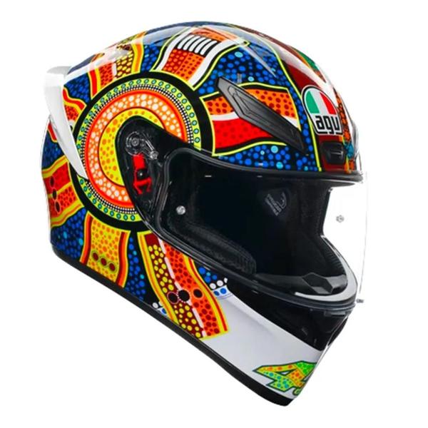 Imagem de Capacete AGV K1S Dreamtime Colorido Mais Viseira Camaleão