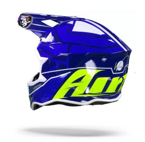 Imagem de Capacete Airoh Wrrap Mood Blue Gloss - Cor Azul Amarelo