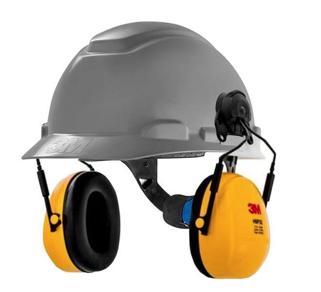 Imagem de Capacete Ajuste Fácil H-700 3M + Abafador Peltor H9P3E Atenuação 19db CA 29702