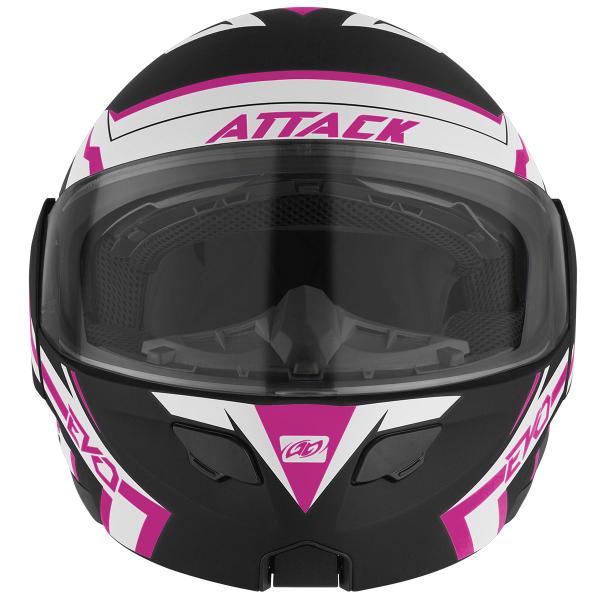 Imagem de Capacete Articulado Masculino Feminino Pro Tork Robocop Attack Evo Fosco