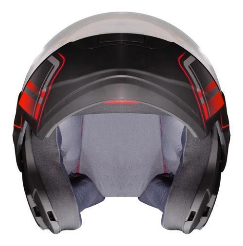 Imagem de Capacete Articulado Moto Ebf E8 Drift Vermelho Fosco