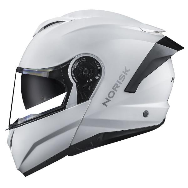 Imagem de Capacete Articulado Norisk Force 2 Branco Robocop Oculos