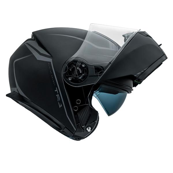 Imagem de Capacete Articulado Robocop Peels Tr1 Nkd Preto Fosco Moto