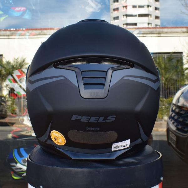 Imagem de Capacete Articulado Robocop Peels Tr1 Nkd Preto Fosco Moto