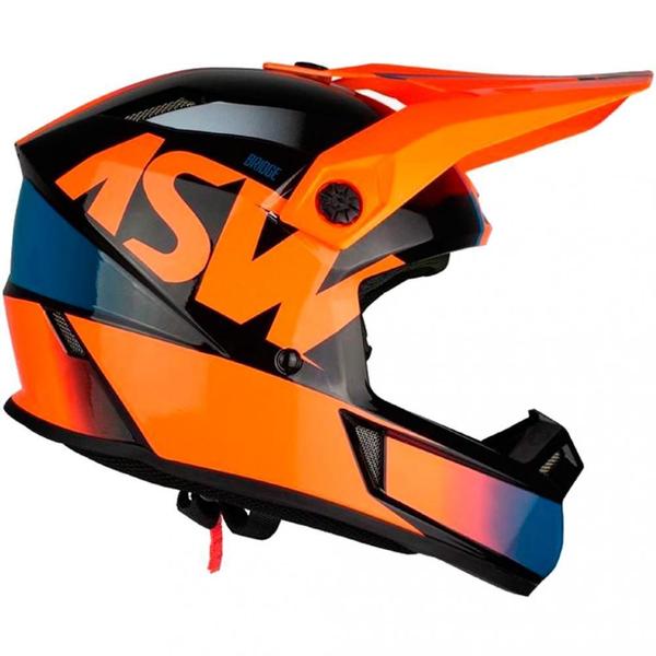 Imagem de Capacete ASW Bridge Preto/Laranja