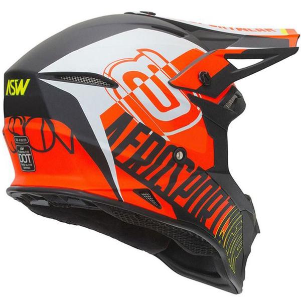 Imagem de Capacete ASW Fusion 2.0 Dash Preto/Laranja