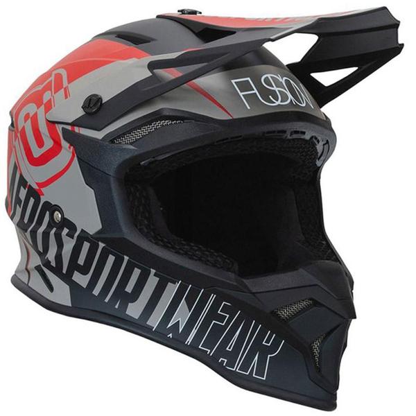 Imagem de Capacete ASW Fusion 2.0 Dash Preto/Vermelho