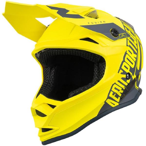 Imagem de Capacete ASW Fusion Sawn Amarelo Flúor/Cinza