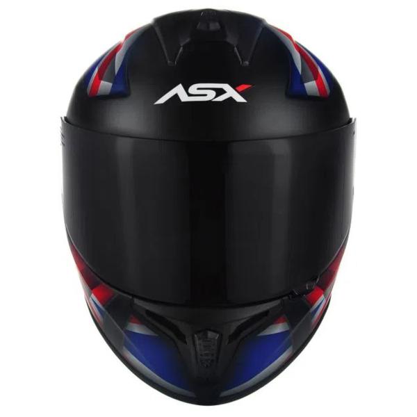 Imagem de Capacete ASX/ Axxis Draken UK Fosco Preto/ Vermelho/  Azul