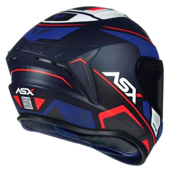 Imagem de Capacete ASX/ Axxis Draken Wind Fosco Azul e Vermelho