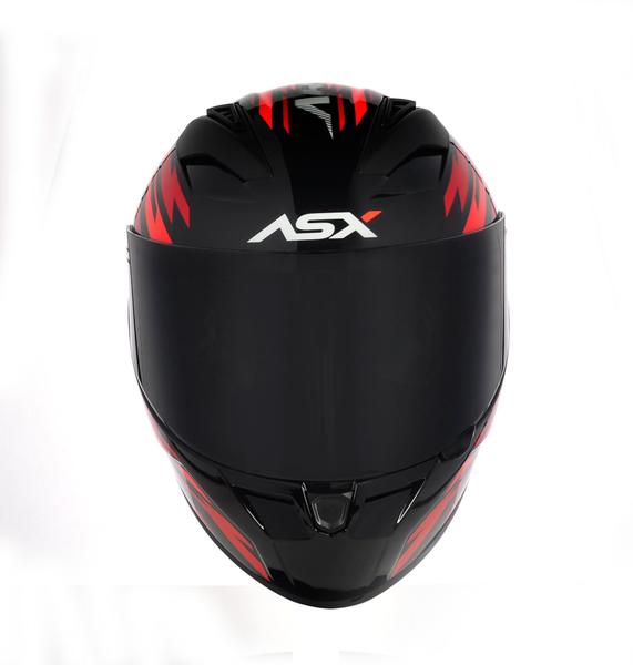 Imagem de Capacete ASX City Arrow Preto Vermelho e Branco