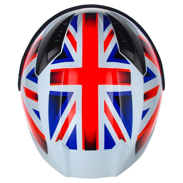 Imagem de Capacete ASX City Kingdom Branco Vermelho e Azul