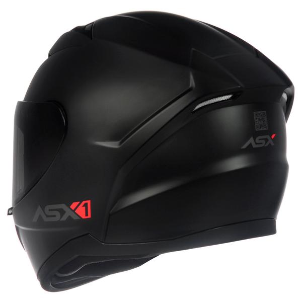 Imagem de Capacete ASX City Solid Preto Fosco Masculino e Feminino Moto Esportivo