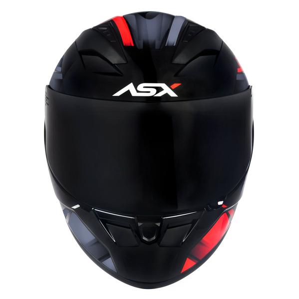 Imagem de Capacete ASX City Start Preto e Vermelho Brilhante Masculino e Feminino