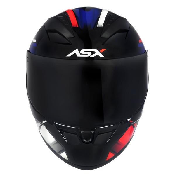 Imagem de Capacete ASX City Start Preto Vermelho e Azul