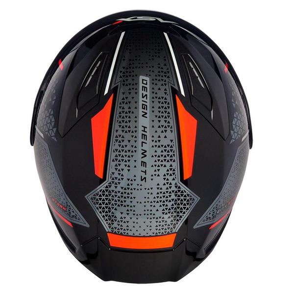 Imagem de Capacete ASX City Storm Preto Cinza e Vermelho