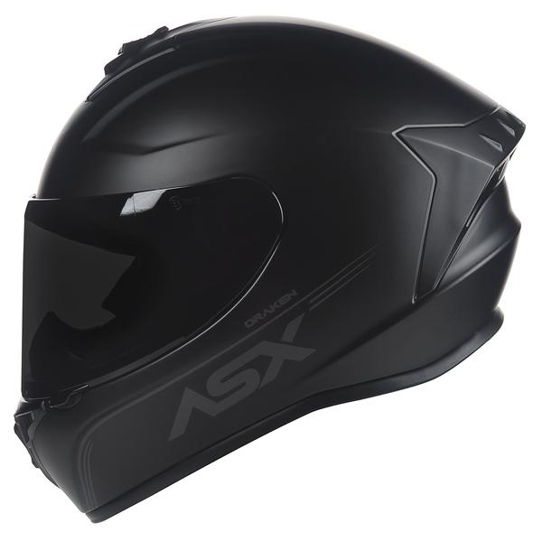 Imagem de Capacete asx draken solid fosco preto 60/l