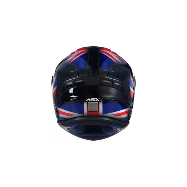 Capacete Asx Draken Uk Brilho Preto Vermelho ul Reino Unid Imagem de Capacete Asx Draken Uk Brilho Preto Vermelho ul Reino Unid