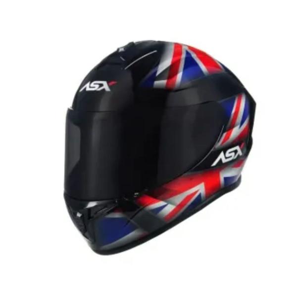 Imagem de Capacete ASX Draken - UK Preto brilhante/Vermelho/Azul