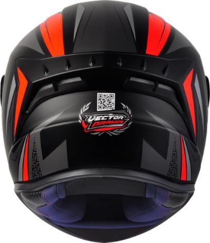 Imagem de Capacete Asx Draken Vector Fosco Preto / Cinza / Vermelho