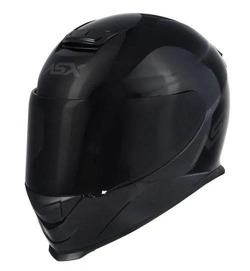 Imagem de Capacete Asx Eagle Racing Solid Gloss - Preto - 60 (G)