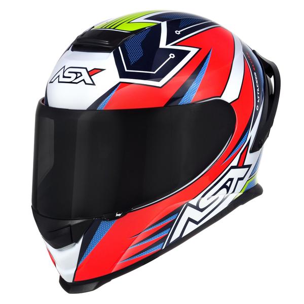 Imagem de Capacete Asx Eagle Racing Spoiler Esportivo Attacker Azul