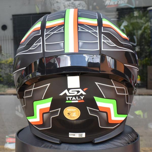 Imagem de Capacete Asx Eagle Racing Spoiler Esportivo Italy + Viseira