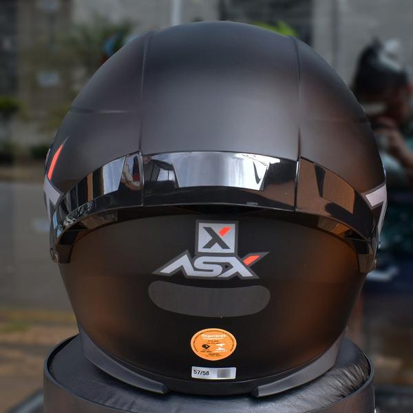 Imagem de Capacete Asx Eagle Racing Spoiler Esportivo Preto Fosco Moto