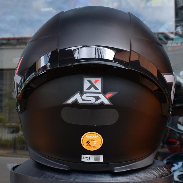 Imagem de Capacete Asx Eagle Racing Spoiler Esportivo Preto Fosco Moto