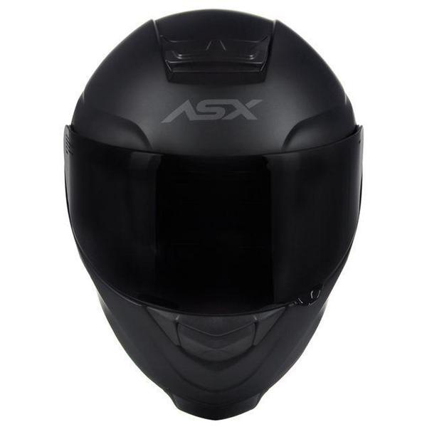 Imagem de Capacete ASX Eagle Solid Fosco Preto/Cinza Viseira Transparente Lançamento