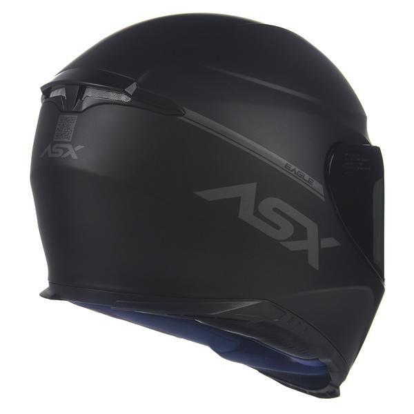 Imagem de Capacete Asx Eagle Solid Fosco Preto / Cinza