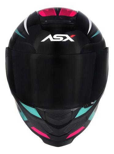 Imagem de Capacete ASX Eagle Street Brilho Feminino +  Narigueira