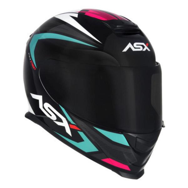 Imagem de Capacete ASX Eagle Street Brilho Feminino +  Narigueira