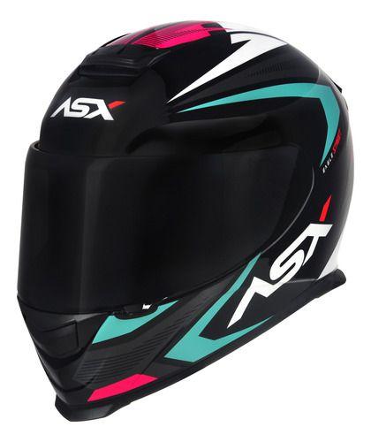 Imagem de Capacete ASX Eagle Street Brilho Feminino +  Narigueira