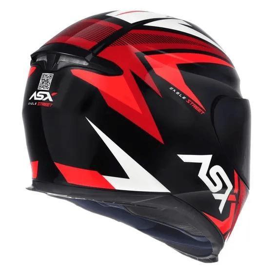 Imagem de Capacete ASX  Eagle Street preto/vermelho/branco